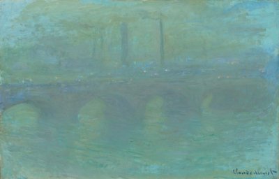 Most Waterloo, Londyn, o zmierzchu autorstwa Claude Monet