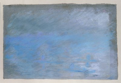 Most Waterloo we mgle, 1901 autorstwa Claude Monet