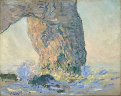 Fale w Manneporte, ok. 1885 (olej na płótnie) autorstwa Claude Monet