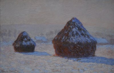 Stogi Pszenicy, Efekt Śniegu, Poranek, 1891 autorstwa Claude Monet