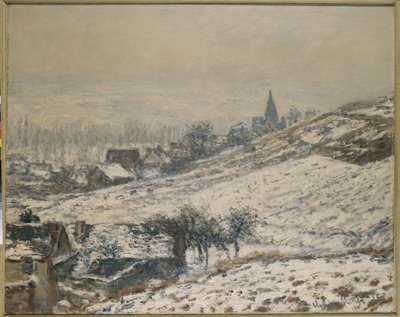 Zima w Giverny, 1885 autorstwa Claude Monet