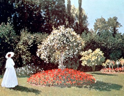 Kobieta w ogrodzie, Sainte Adresse, 1867 autorstwa Claude Monet