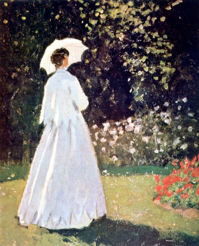 Kobieta w ogrodzie, Sainte Adresse, detal, 1867 autorstwa Claude Monet