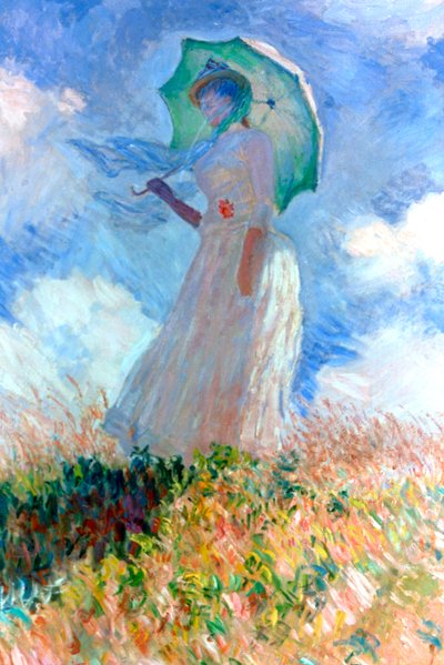 Kobieta z parasolem zwrócona w lewo, 1886 autorstwa Claude Monet