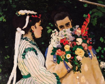 Kobiety w ogrodzie, detal, ok. 1866 (olej na płótnie) autorstwa Claude Monet