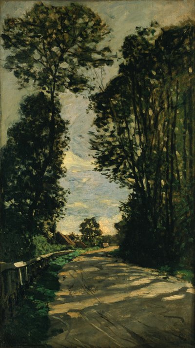 Spacer (droga farmy Saint-Siméon) autorstwa Claude Monet