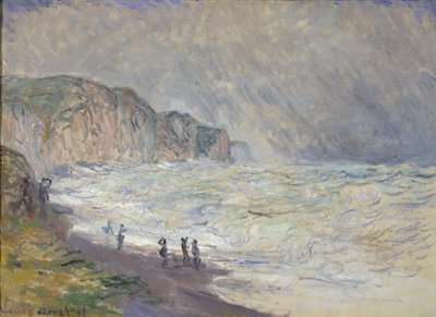 Ciężkie morze w Pourville autorstwa Claude Monet