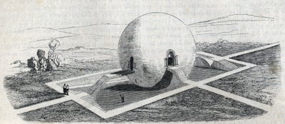 Projekt wartowni rolniczej Claude Nicolas Ledoux (1736-1806). autorstwa Claude Nicolas Ledoux