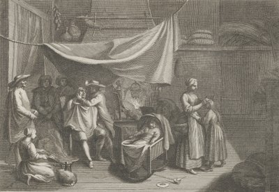 Rano Rano, ok. godz. 1700. autorstwa Claude Saint Paul