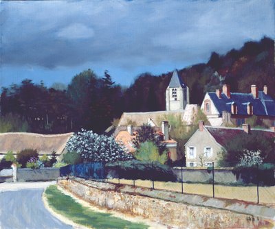 Wioska w Ile-de-France autorstwa Claude Salez
