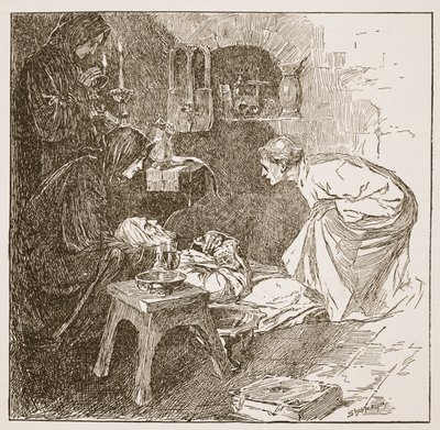 Śmierć Bedy, ilustracja z 