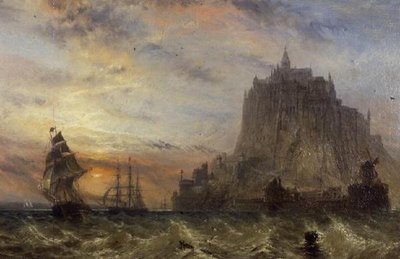 Mont St. Michel, Normandia autorstwa Claude T. Stanfield Moore
