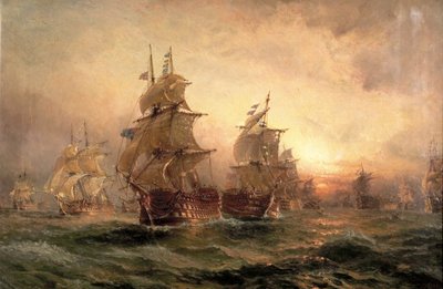 Wieczór pod Trafalgarem, 1890 autorstwa Claude T. Stanfield Moore