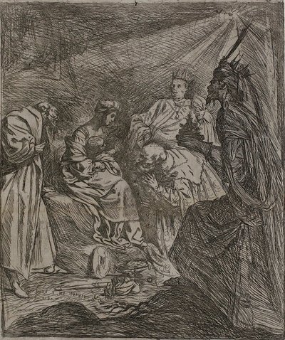 Adoracja Królów autorstwa Claude Vignon