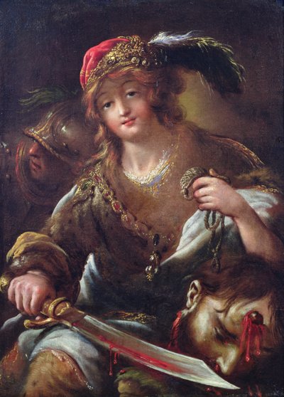 Давид Голиатын толгойтой, ойролцоогоор 1640 ли autorstwa Claude Vignon