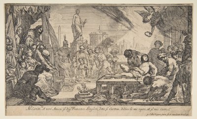 Męczeństwo św. Wawrzyńca, ca. 1627. autorstwa Claude Vignon