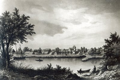 Valdivia, z „Historii Chile”, rycina H. Wander-Burch, 1836 autorstwa Claudio Gay