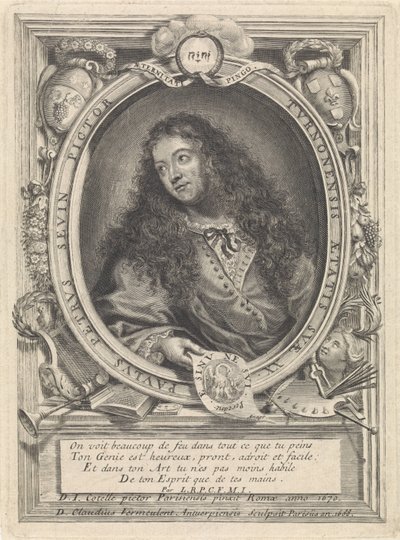 Portret malarza Petrusa Paulusa Sevina z Tours autorstwa Claudius Vermeulen