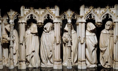 Pokutnicy grobu Filipa Hardego (1342-1404) Rzeźba Mikołaja Slutera (1350-1406) XV wiek. Dijon, Muzeum Sztuk Pięknych autorstwa Claus Sluter