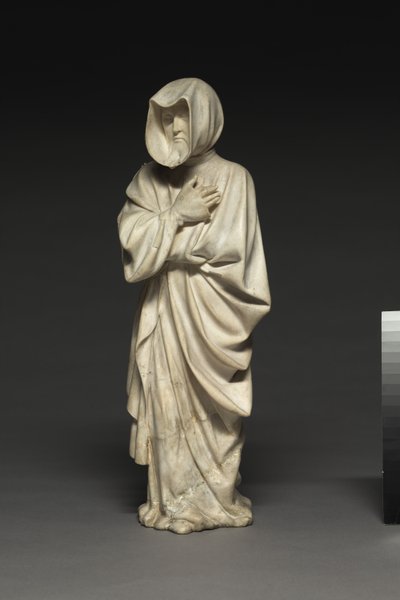 Dwóch Płakaczy z grobu Filipa Śmiałego, księcia Burgundii, 1404-10 autorstwa Claus de Werve