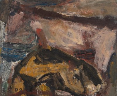 Dwie krowy, XX w. (olej na płótnie) autorstwa Clayton S. Price
