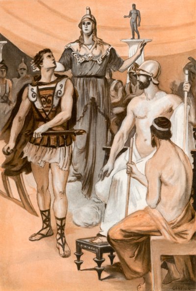 Ilustracja do Iliady autorstwa Homera autorstwa Clement Goutier