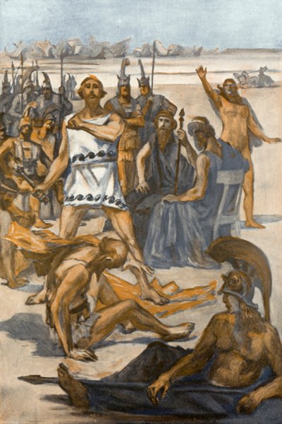 Ilustracja do Iliady autorstwa Homera autorstwa Clement Goutier