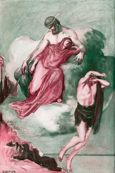 Ilustracja do Iliady autorstwa Homera autorstwa Clement Goutier