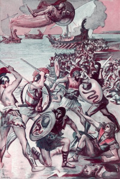 Ilustracja do Iliady autorstwa Homera autorstwa Clement Goutier