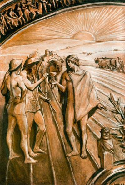 Ilustracja do Iliady autorstwa Homera autorstwa Clement Goutier