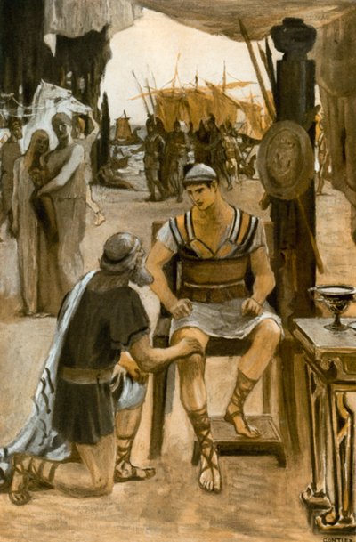 Ilustracja do Iliady autorstwa Homera autorstwa Clement Goutier