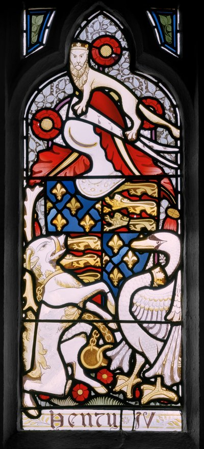 Heraldyka Henryka IV, 1867-71 (witraże) autorstwa Clement James Heaton