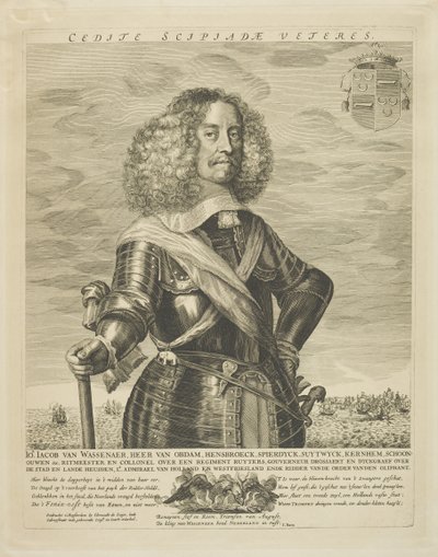 Jacob van Wassanaer, koniec XVII wieku (rycina) autorstwa Clement de Jonghe