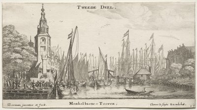 Różne statki i widoki Amsterdamu (Statki Verscheÿde i Gesichten van Amstelredam), część II autorstwa Clement de Jonghe