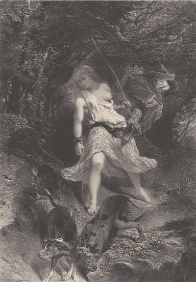 Diana, ca. 1830-70. autorstwa Célestin Nanteuil