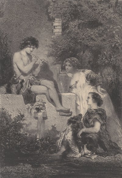 Fontanna, ca. 1830-70. autorstwa Célestin Nanteuil
