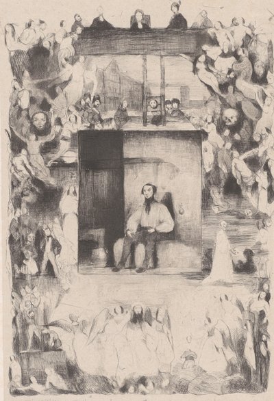 Ostatni dzień skazanego człowieka, 1833. autorstwa Célestin Nanteuil