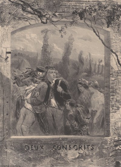 Dwóch poborowych, ca. 1830-70. autorstwa Célestin Nanteuil