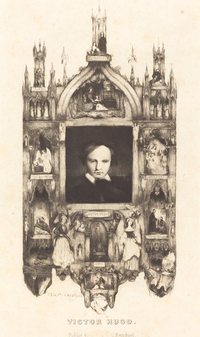 Wiktor Hugo autorstwa Célestin Nanteuil