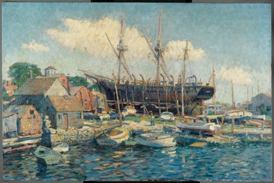 Wieloryb na kolei morskiej w Fairhaven autorstwa Clifford Warren Ashley