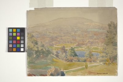 Berkshire Hills (akwarela na ołówku na białym papierze) autorstwa Clifton Wheeler
