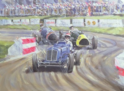 Pierwszy wyścig na odrodzeniu Goodwood, 1998 autorstwa Clive Metcalfe