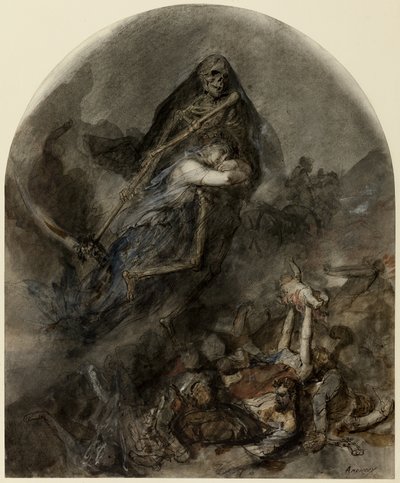 Alegoria Śmierci autorstwa Clément Auguste Andrieux