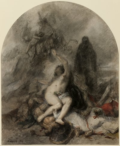 Alegoria wojny autorstwa Clément Auguste Andrieux