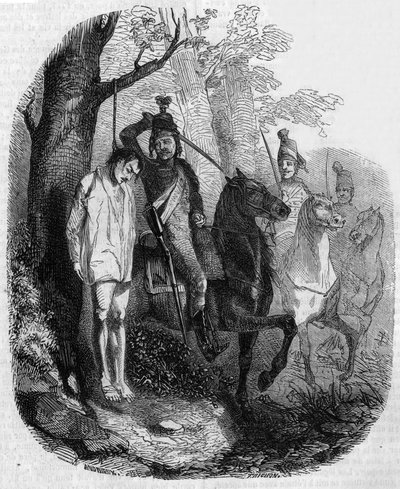 Claude Rameau zabity przez huzarów autorstwa Clément Auguste Andrieux
