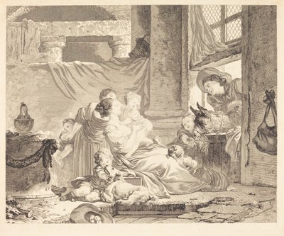 Rodzina Rolnika autorstwa Clément Pierre Marillier after Jean Honoré Fragonard