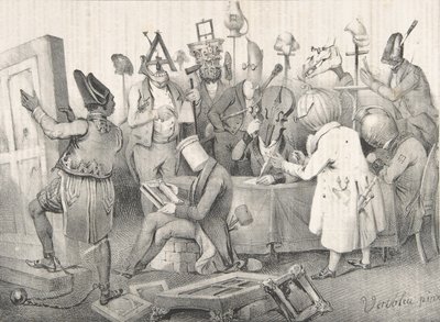 Słynne Jury Malarskie. Salon z 1841 r., 20 marca 1841 r. autorstwa Clément Pruche
