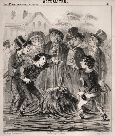Wiadomości: Hej, Felix! więc przyjdź szybko!, 1841. autorstwa Clémente Pruche