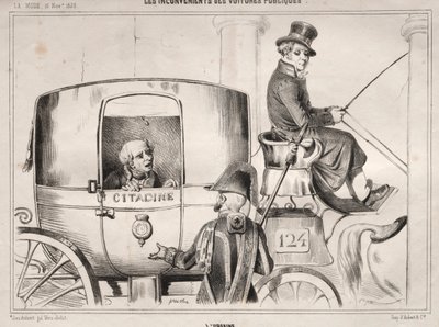 Wiadomości: Wady samochodów publicznych: Lürbaine, 1839. autorstwa Clémente Pruche