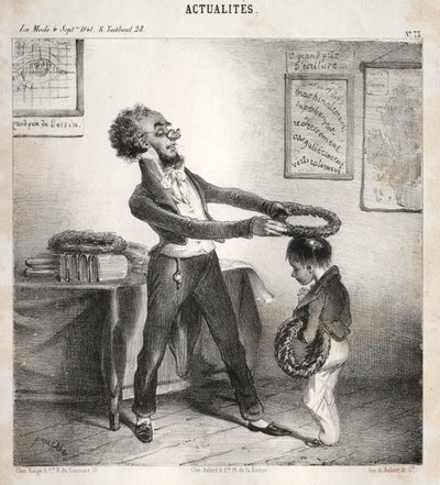 Fakty: Dystrybucja nagród, 1841. autorstwa Clémente Pruche